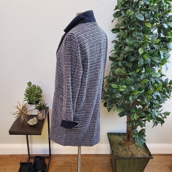 MELLODAY Jackets & Coats Nwt Tweed Notch Collar Topper Jacket